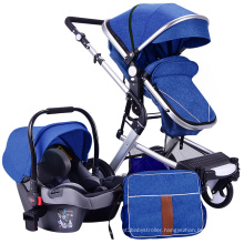 High landscape baby stroller can be seated can lie portable folding baby umbrella carriage four-wheeled baby stroller